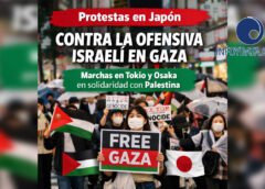 Protestas en Japón contra la ofensiva israelí en Gaza