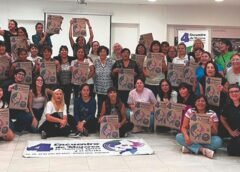 Participantes del 4° Encuentro de Mujeres de América Latina y el Caribe reunidas en Buenos Aires para debatir una agenda regional por los derechos de las mujeres.