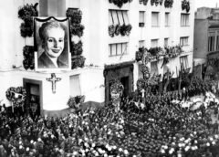 Eva Perón, Evita, figura central del peronismo argentino, fallecida el 26 de julio de 1952.