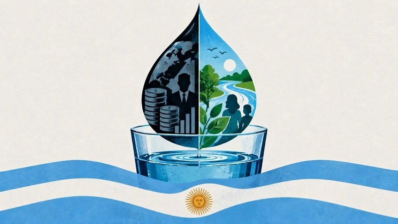 Privatización de AySA y disputa por el control del agua potable en Argentina ante posibles intereses británicos y estadounidenses.