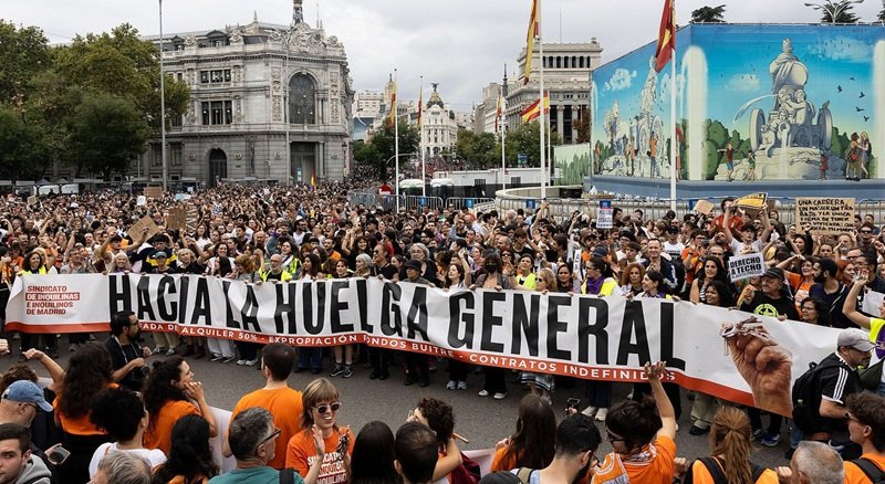 Protestas por la crisis de vivienda en España y reclamos contra el aumento de los alquileres